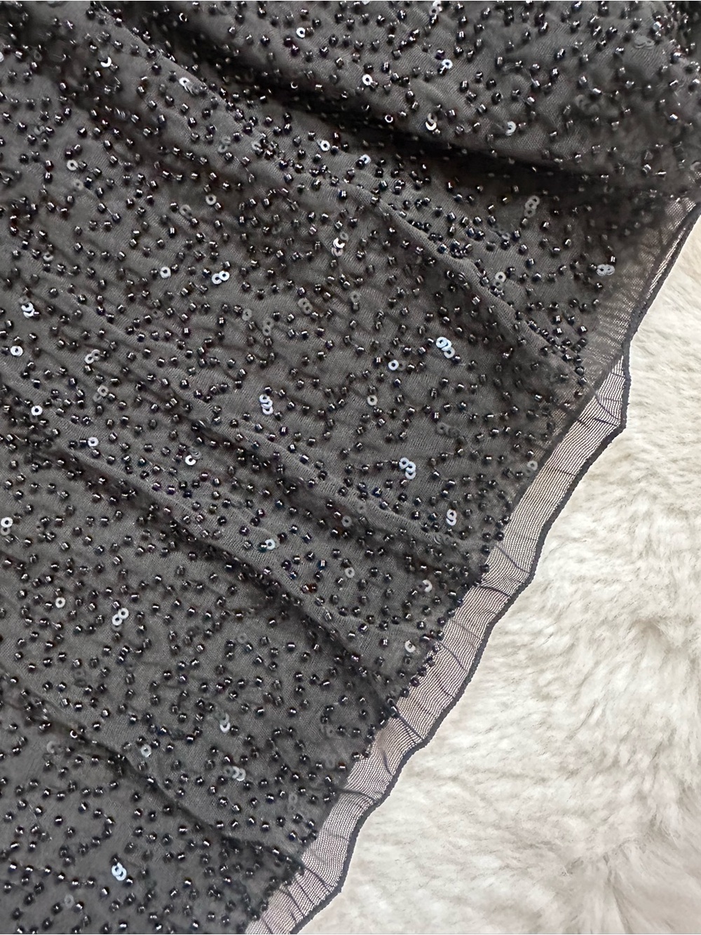 Oh Polly Black Sequin Mini Skirt - Picture 5 of 10